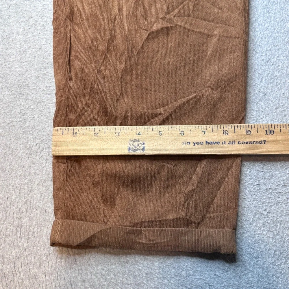 SHEIN Pants Mens 2XL Brown Corduroy Tapered Cuffed Straight Leg 6123371